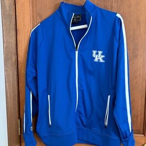 Holloway Blue Varsity Jacket with White Accents